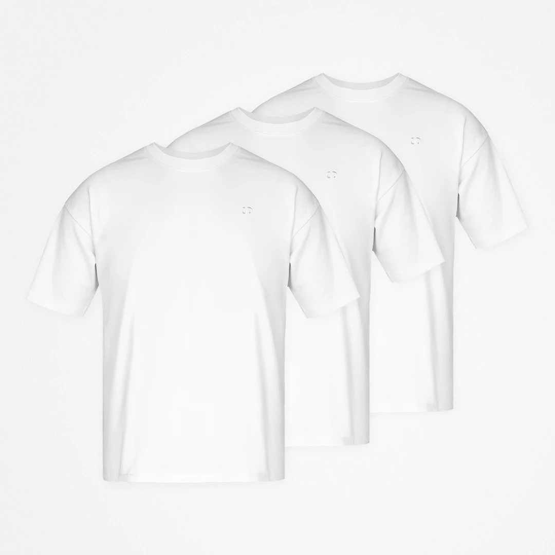 {"alt": "Oversized T-Shirt Herren - Oberteile - Weiß", "quantity":"3"}