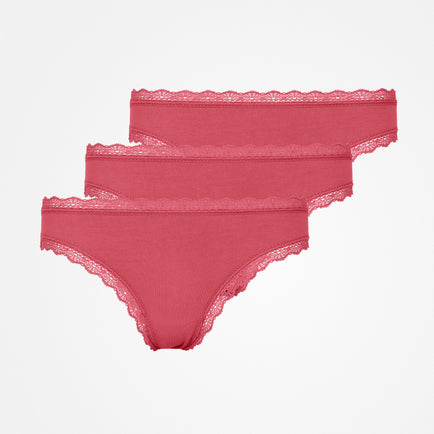 Perizoma con pizzo - Biancheria intima - Malva