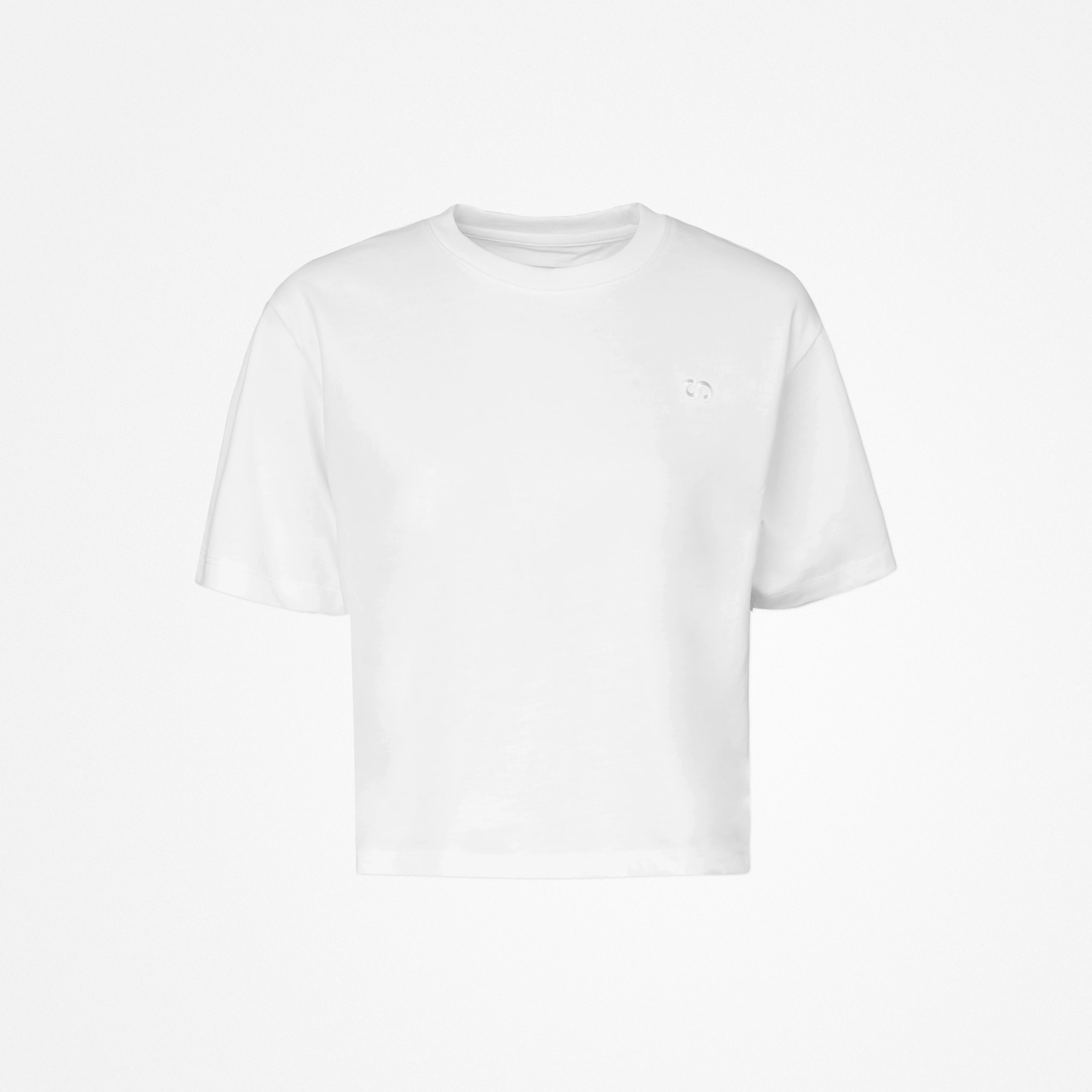 {"alt": "T-Shirt Cropped Damen - Oberteile - Weiß", "quantity":"1"}