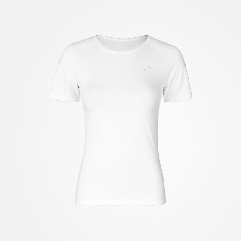 Basic T-Shirt Damen - Oberteile - Weiß