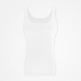 Canotta a coste da donna - Top - Bianco