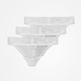 Tanga en dentelle - Sous-vêtements - Blanc