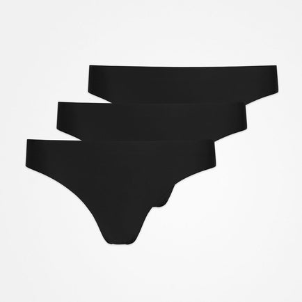 Perizoma in microfibra - Mutandine - Nero