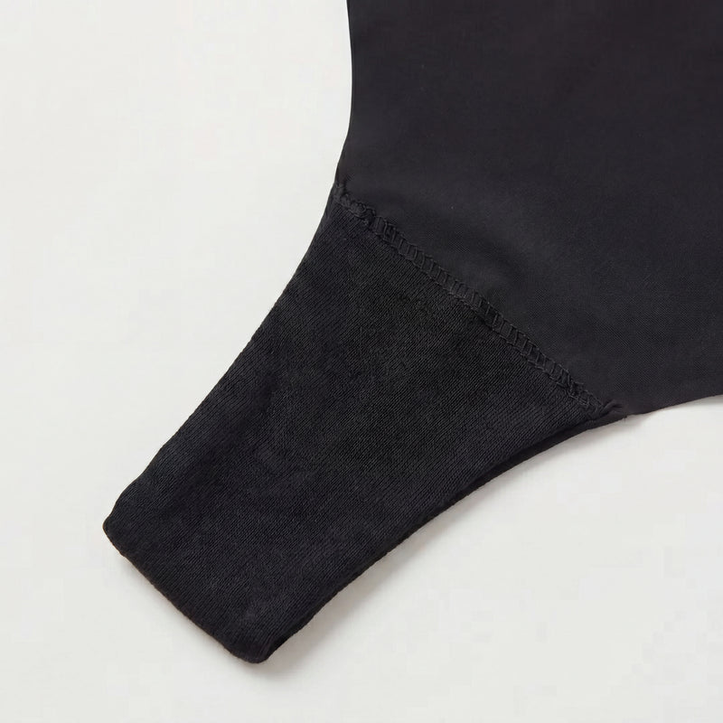 Microvezel Naadloze Tanga | Zwart