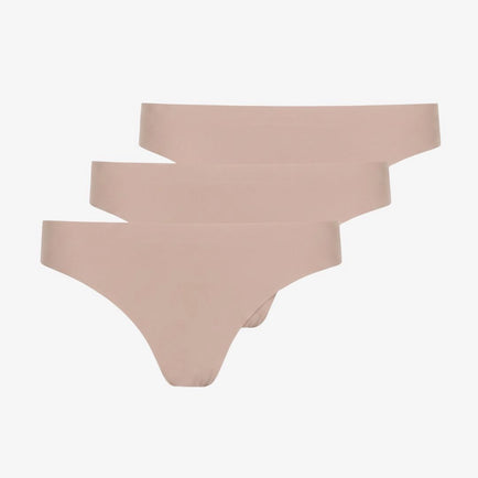 Tanga sans couture en microfibre | Beige