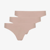 Microfiber Seamless Tanga | Beige