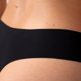 Microvezel Naadloze Tanga | Zwart