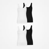 {"alt": "Damen Tank Tops - Oberteile - Schwarz-Weiß", "quantity":"2"}