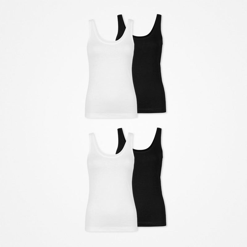 {"alt": "Damen Tank Tops - Oberteile - Schwarz-Weiß", "quantity":"2"}