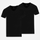 T-shirt con scollo a V - Top - Nero