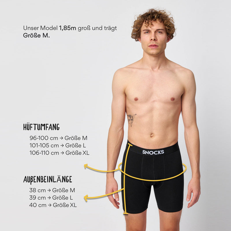 Lange boxershort zonder logo - Onderbroek - Pasvorm