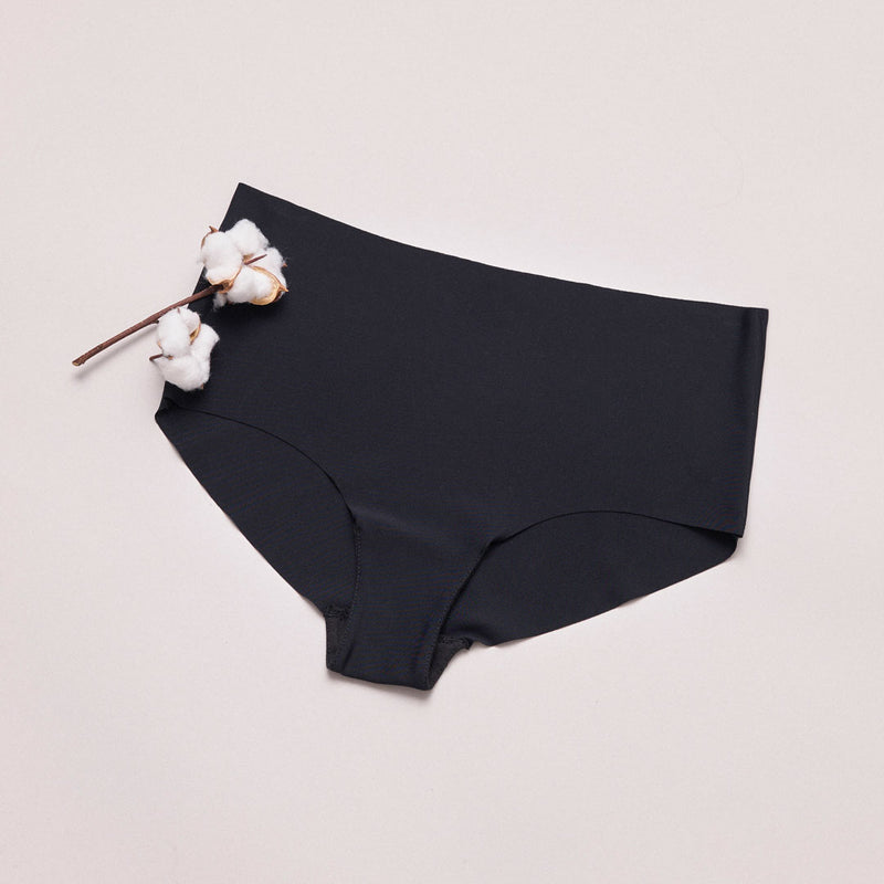 High Waist Hipster Panties aus Mikrofaser - Unterhosen - Zwickel aus 100 % Bio-Baumwolle