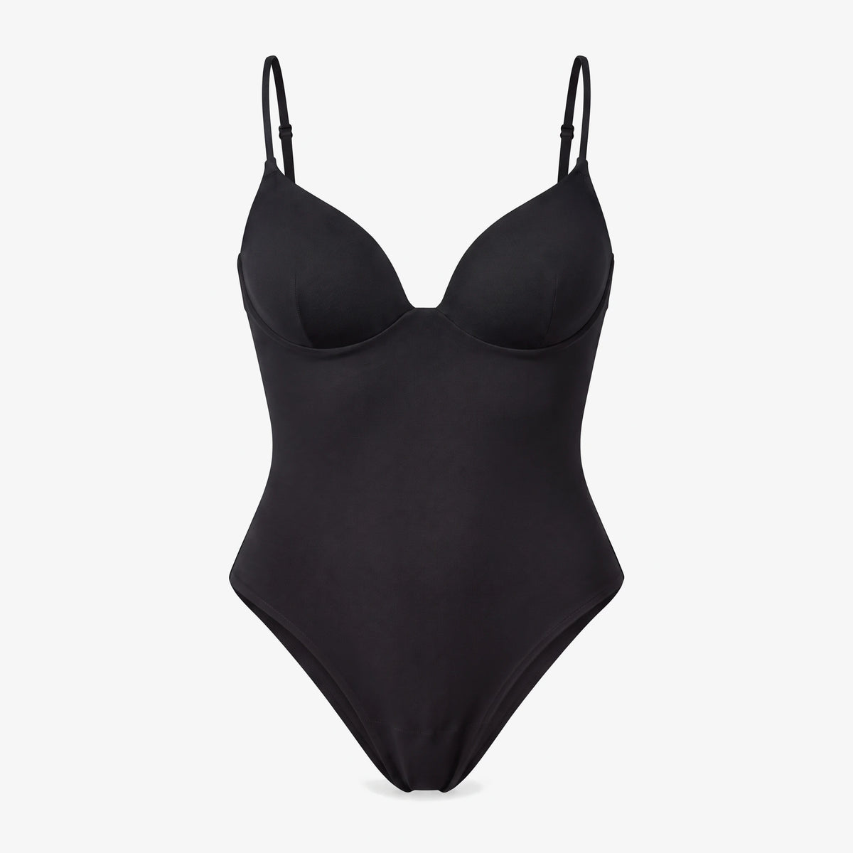 Microfiber Body mit integriertem BH - Oberteile - Schwarz