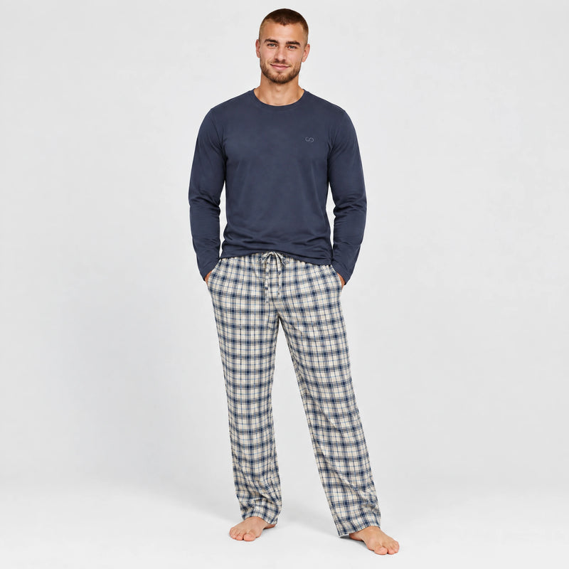 Flanell Schlafanzug Set Herren - Kleidung - Pure Entspannung