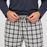 Flanell Schlafanzug Set Herren - Kleidung - Flexibler Kordelzugbund