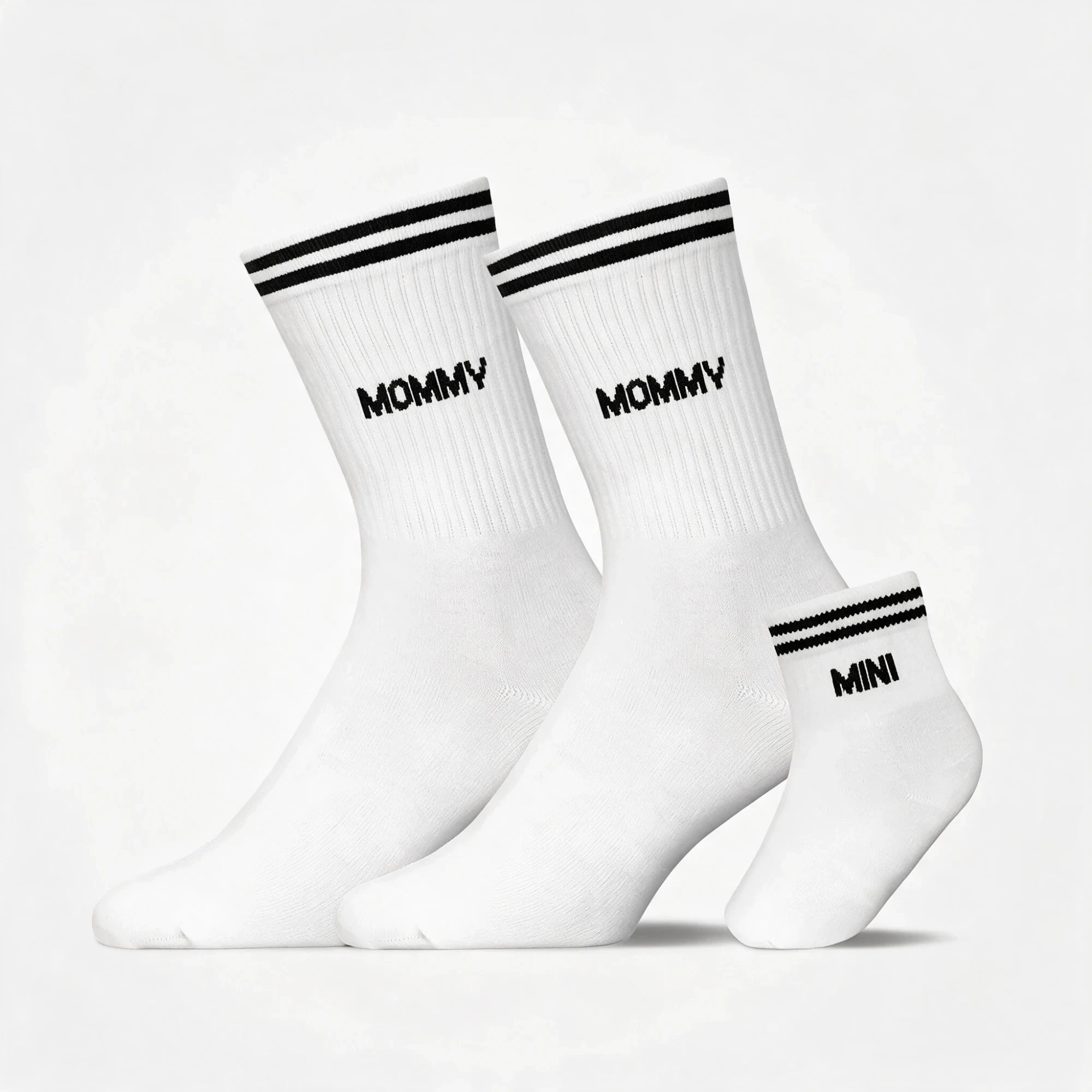 Familiensocken „Mommy, Mommy, Mini“ - Socken - Weiß