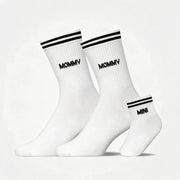Familiensocken „Mommy, Mommy, Mini“ - Socken - Weiß