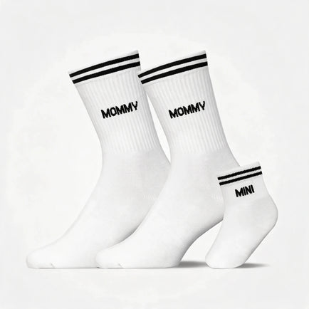 Familiensocken „Mommy, Mommy, Mini“ - Socken - Weiß