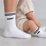 Familiensocken „Mommy, Mommy, Mini“ - Socken - Sportlicher Ripp-Look