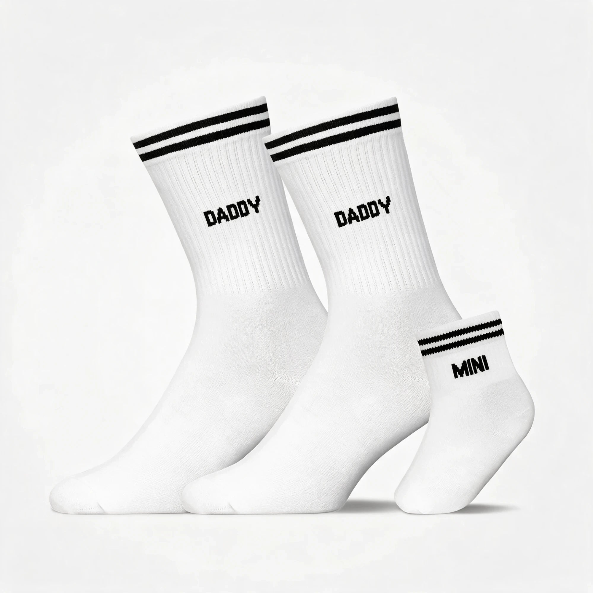 Familiensocken „Daddy, Daddy, Mini“ - Socken - Weiß