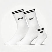 Familiensocken „Daddy, Daddy, Mini“ - Socken - Weiß