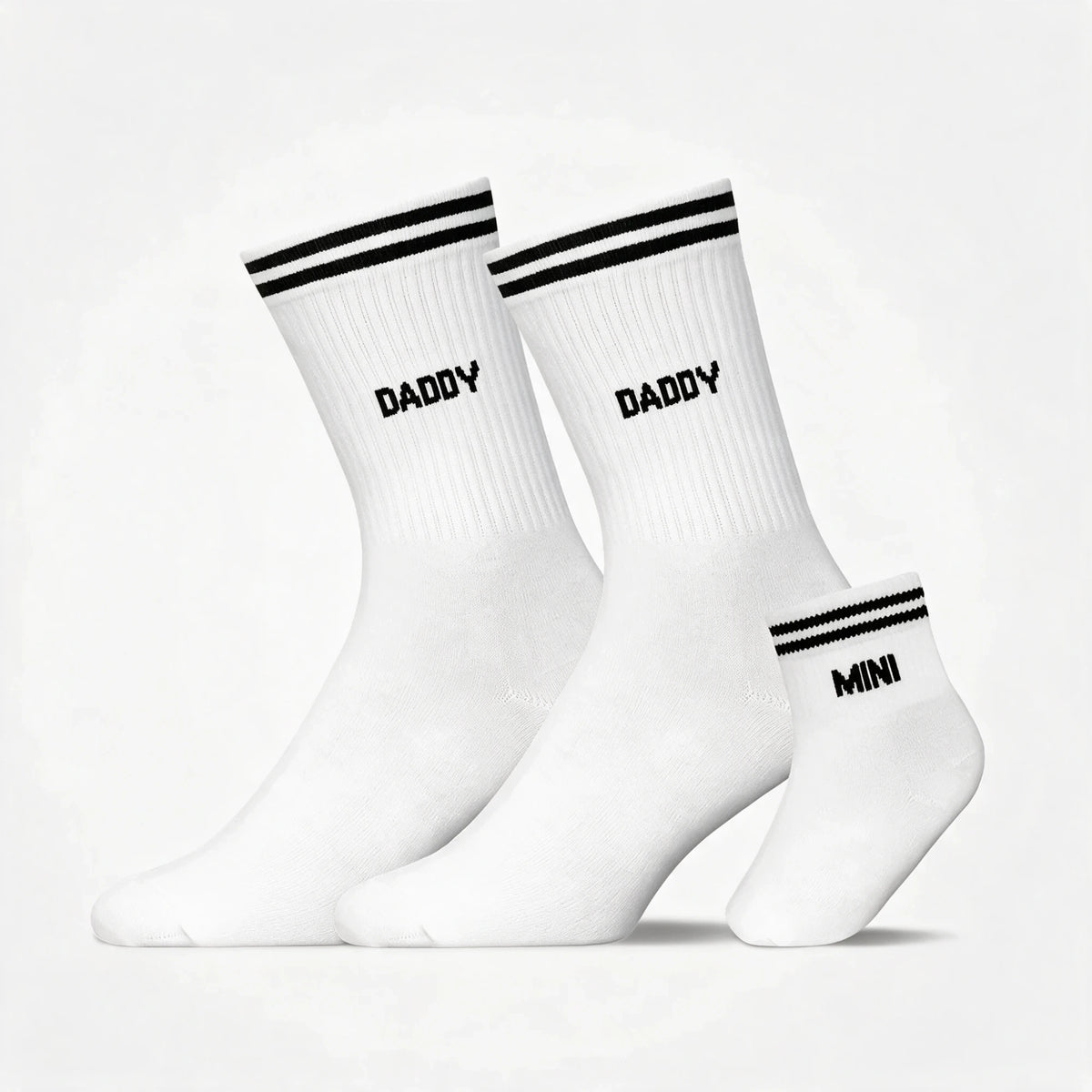 Familiensocken „Daddy, Daddy, Mini“ - Socken - Weiß