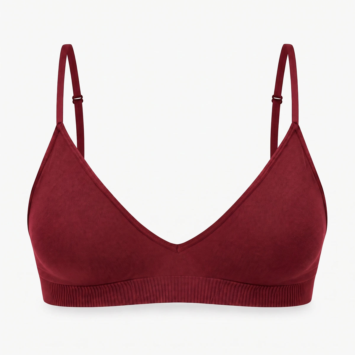 Seamless Triangel Bralette - Oberteile - Classic Red