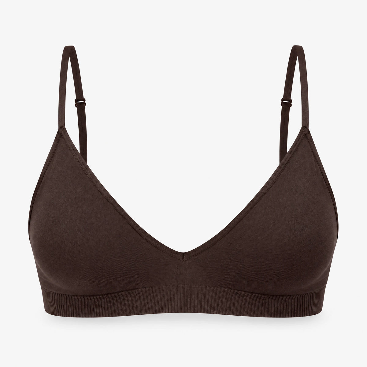 Seamless Triangel Bralette - Oberteile - Coffee Bean