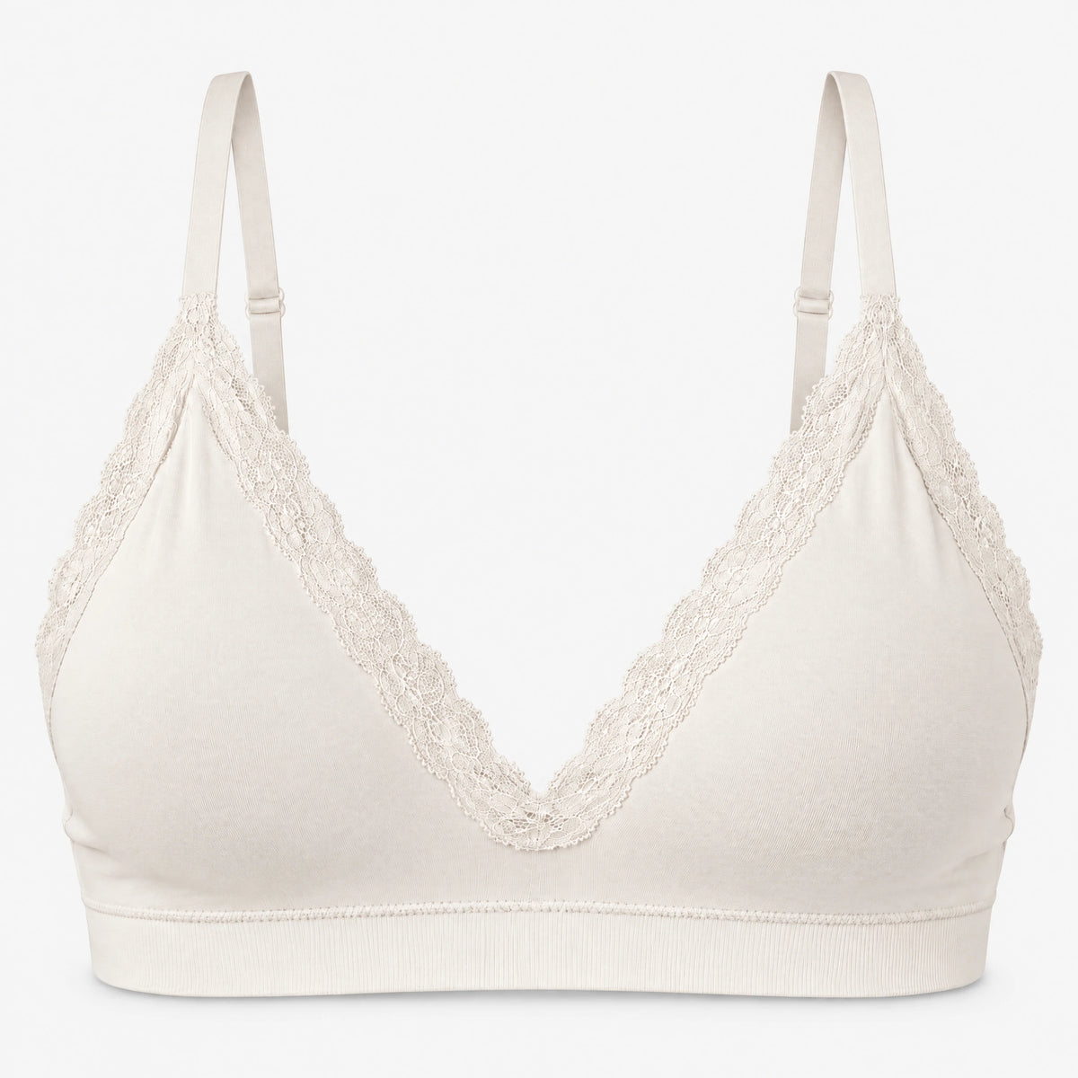 Seamless Spitzen Bralette - Oberteile - Cremeweiß