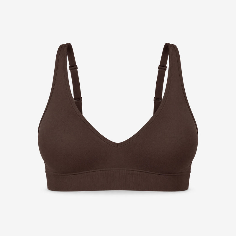 Shaping BH mit tiefem V-Ausschnitt - Oberteile - Coffee Bean