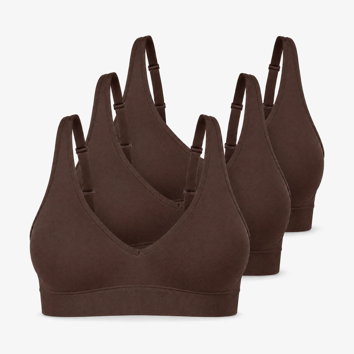 {"alt": "Shaping BH mit tiefem V-Ausschnitt - Oberteile - Coffee Bean", "quantity":"3"}
