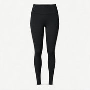 High Waist Leggings mit Retro Kontraststreifen - Hosen - Schwarz