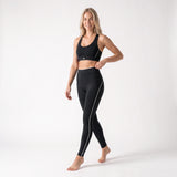 High Waist Leggings mit Retro Kontraststreifen - Hosen - Vom Training bis Rest Day