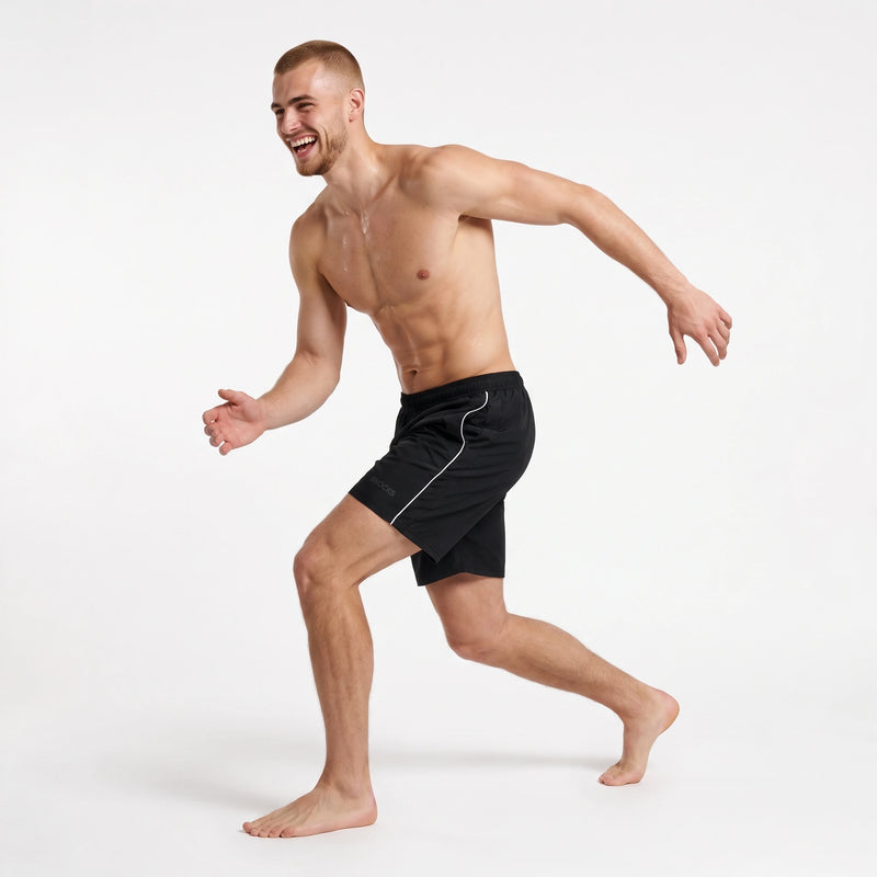 Sport Shorts Herren mit Kontraststreifen - Hosen - Passform