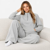 Sweatshirt Supersoft mit Quarter Zip Damen - Oberteile - Passform