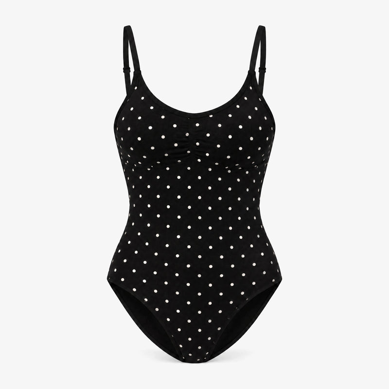 Shaping Body Slip Seamless - Oberteile - Schwarz mit weißen Punkten