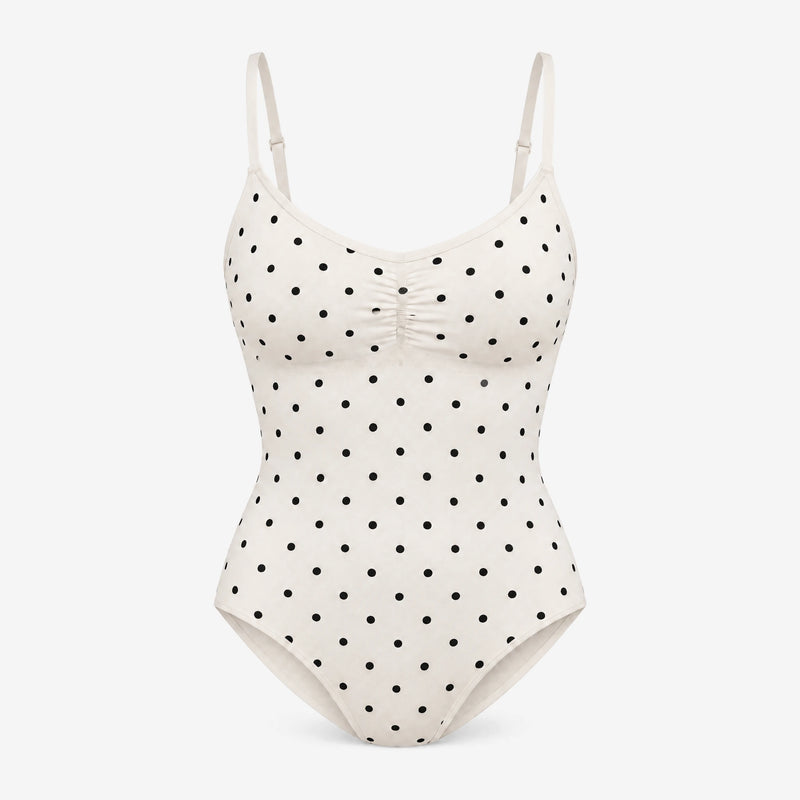 Shaping Body Slip Seamless - Oberteile - Cremeweiß mit schwarzen Punkten
