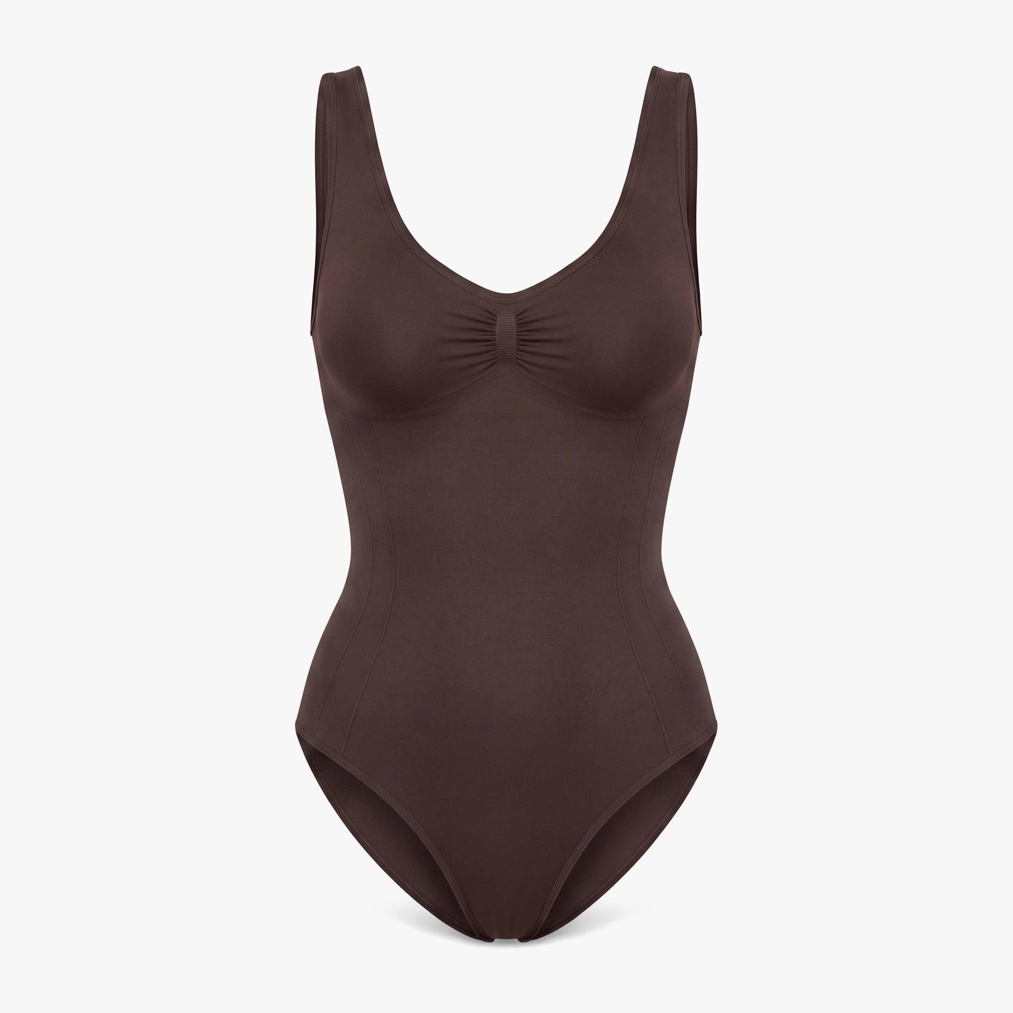 Shaping Body mit breiten Trägern - Oberteile - Coffee Bean