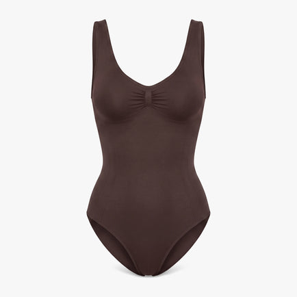 Shaping Body mit breiten Trägern - Oberteile - Coffee Bean