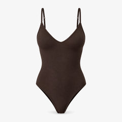 Seamless String Body mit Cups - Oberteile - Coffee Bean