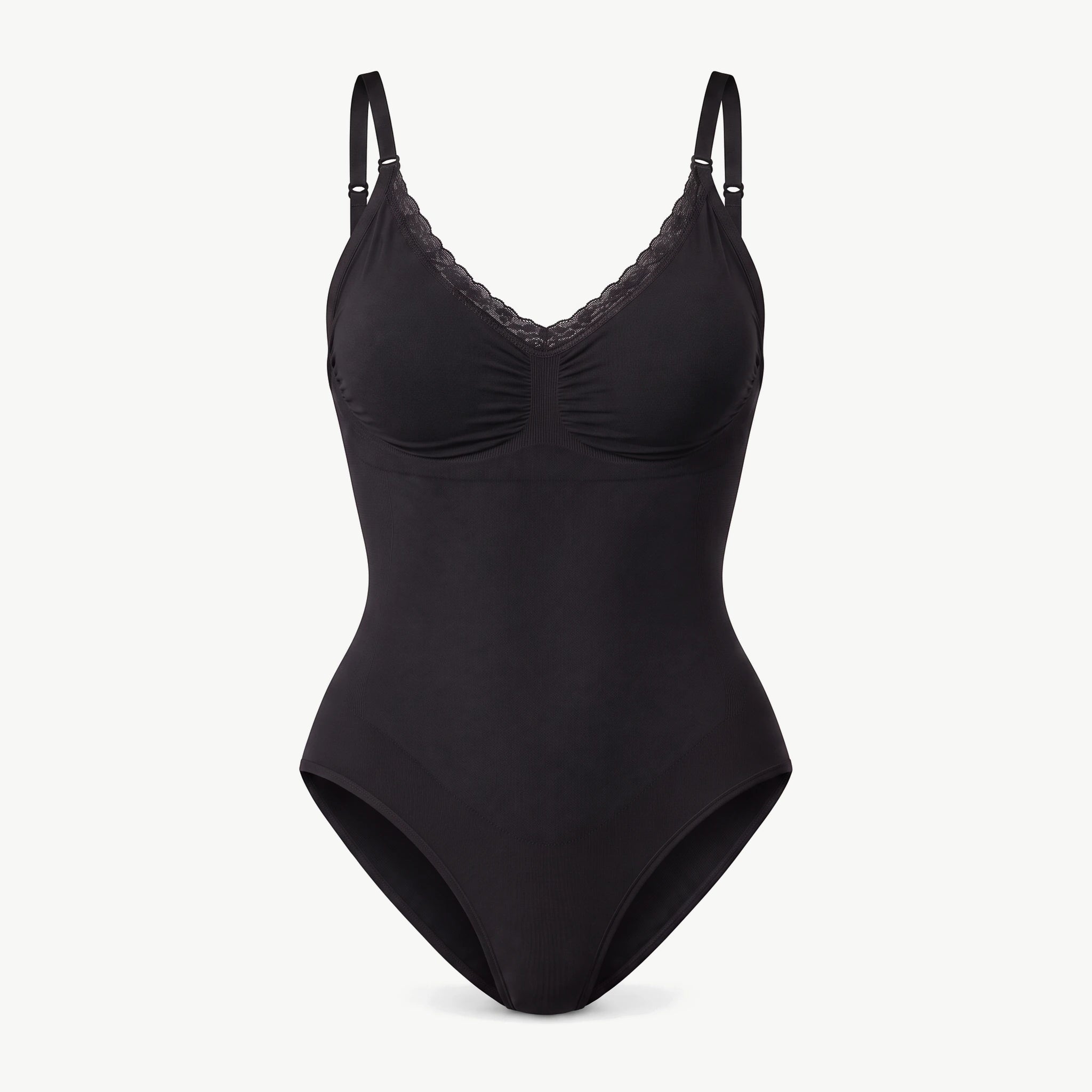 Shaping Body mit Spitze - Oberteile - Schwarz