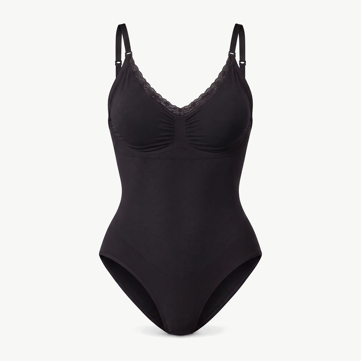 Shaping Body mit Spitze - Oberteile - Schwarz