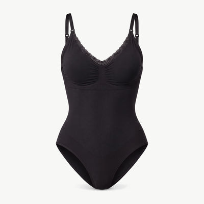Shaping Body mit Spitze - Oberteile - Schwarz