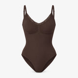 Shaping Body mit Spitze - Oberteile - Coffee Bean
