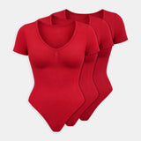 {"alt": "Shaping Body Kurzarm mit String - Oberteile - Classic Red", "quantity":"3"}