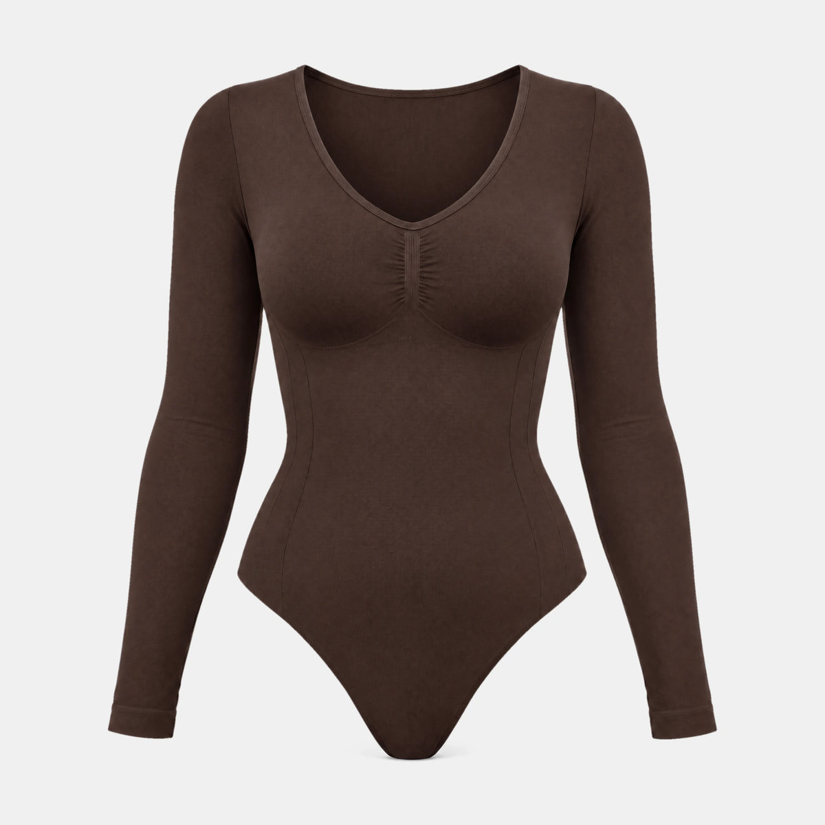Shaping Body Langarm mit String - Oberteile - Coffee Bean