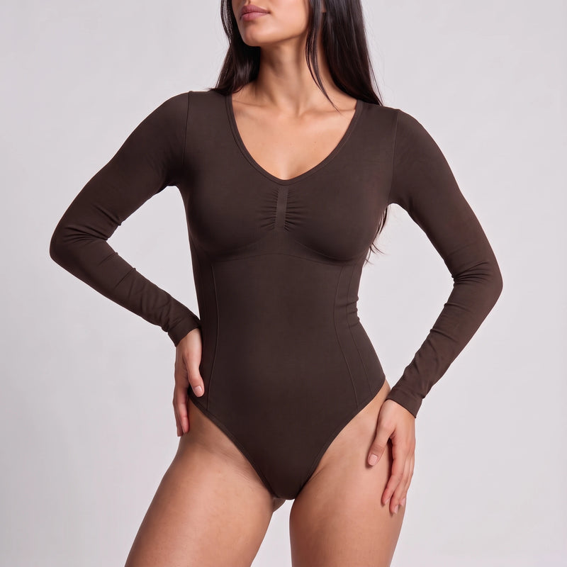 Shaping Body Langarm mit String - Oberteile - Passform