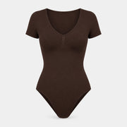 Shaping Body Kurzarm - Oberteile - Coffee Bean