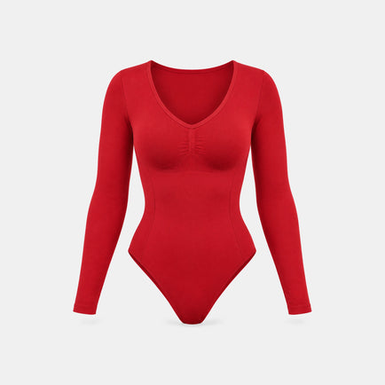 Shaping Body Langarm - Oberteile - Classic Red