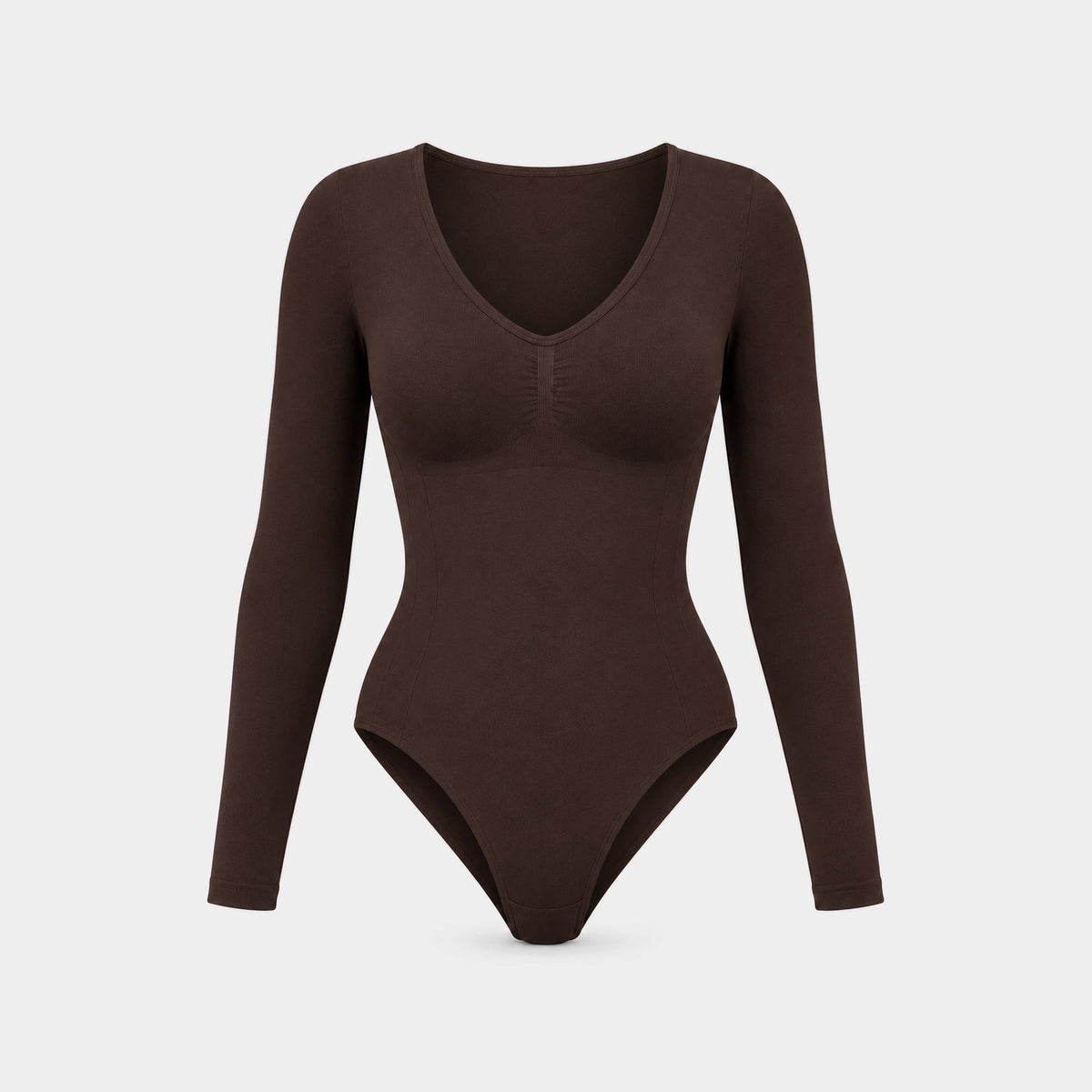 Shaping Body Langarm - Oberteile - Coffee Bean